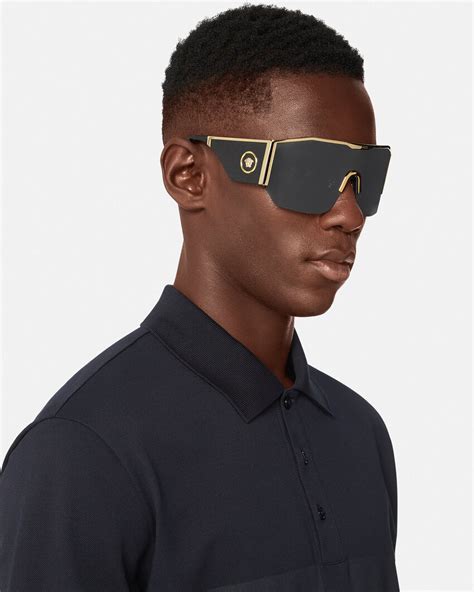 versace men's shield sunglasses|Versace sunglasses shop online.